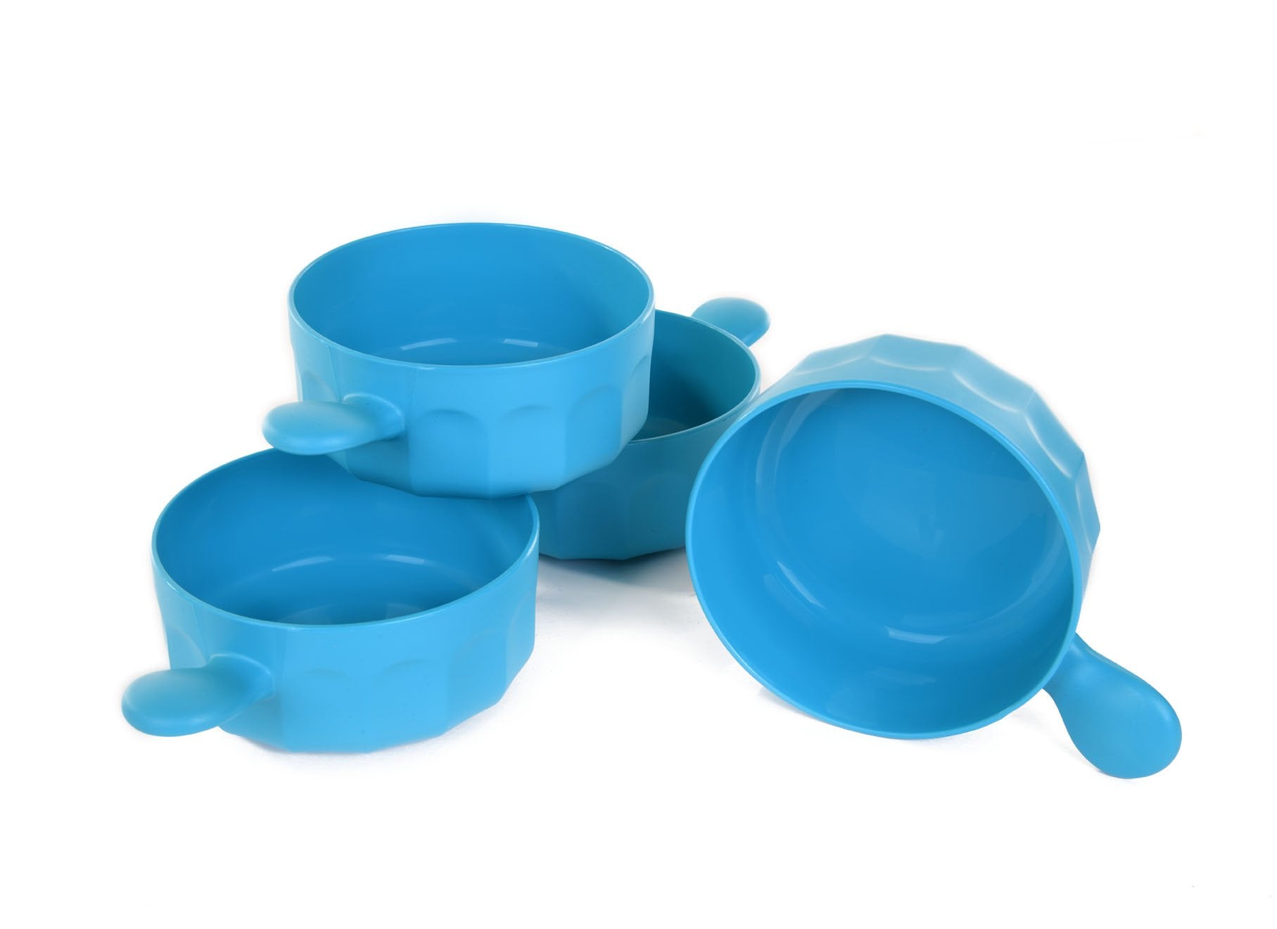 Mintra Home - Bol en Plastique Incassable - Bol avec une poignée 540 ml (Lot de 4) - Mintra France