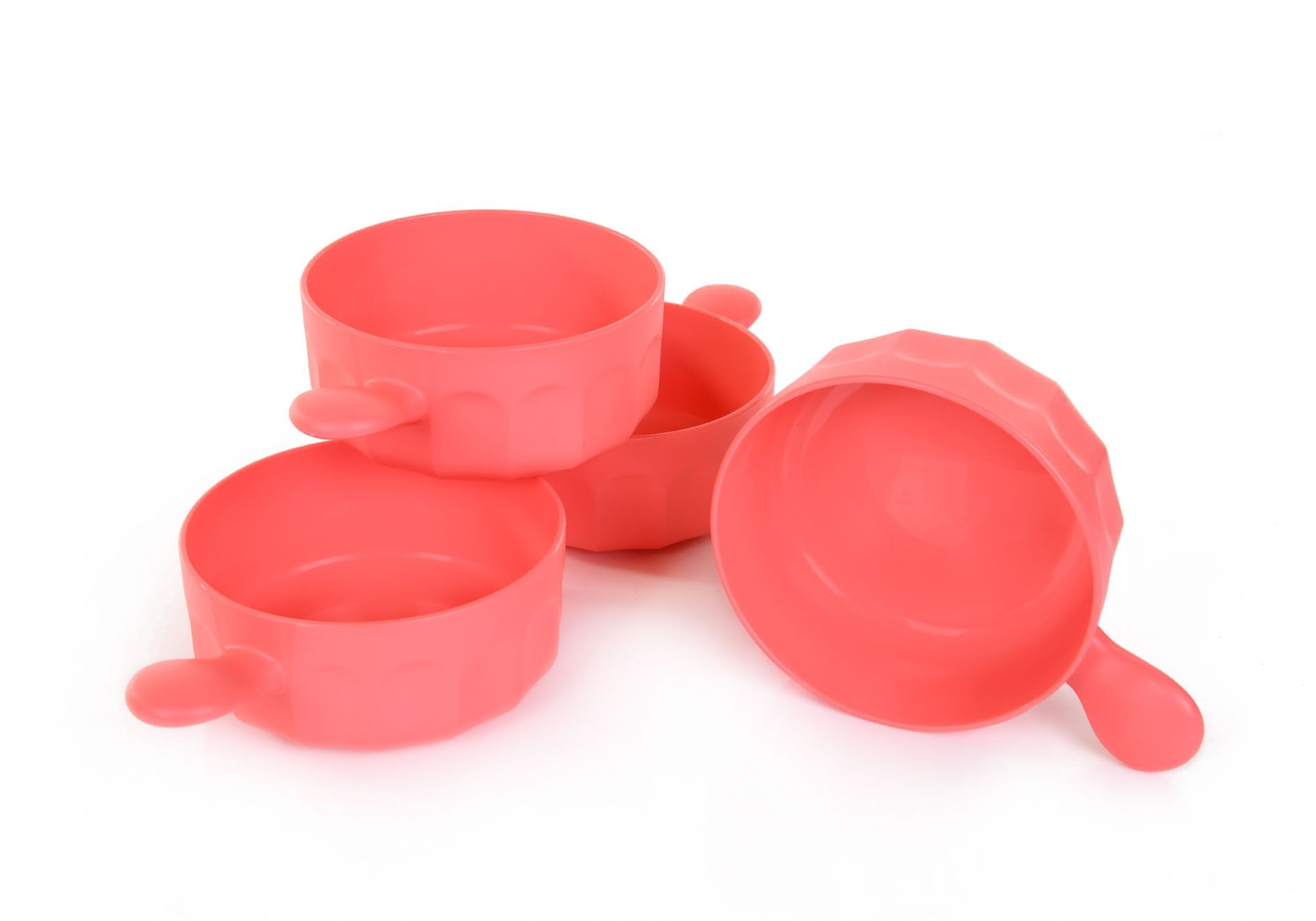 Mintra Home - Bol en Plastique Incassable - Bol avec une poignée 540 ml (Lot de 4) - Mintra France