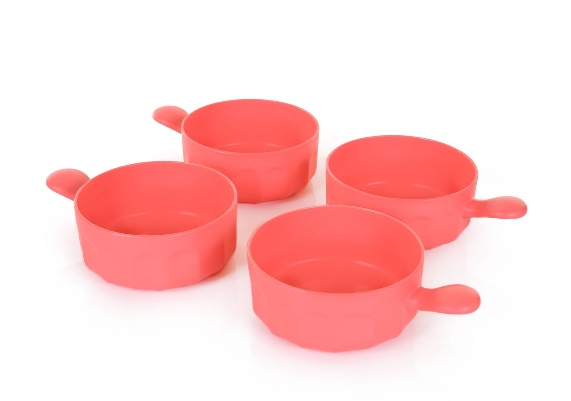 Mintra Home - Bol en Plastique Incassable - Bol avec une poignée 540 ml (Lot de 4) - Mintra France