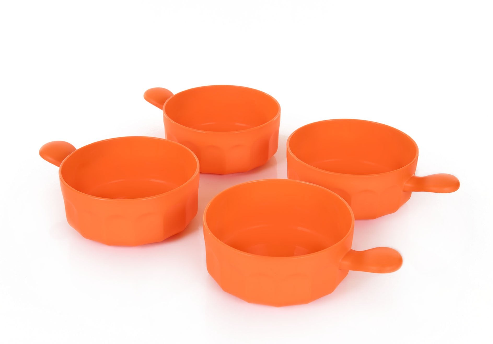 Mintra Home - Bol en Plastique Incassable - Bol avec une poignée 540 ml (Lot de 4) - Mintra France