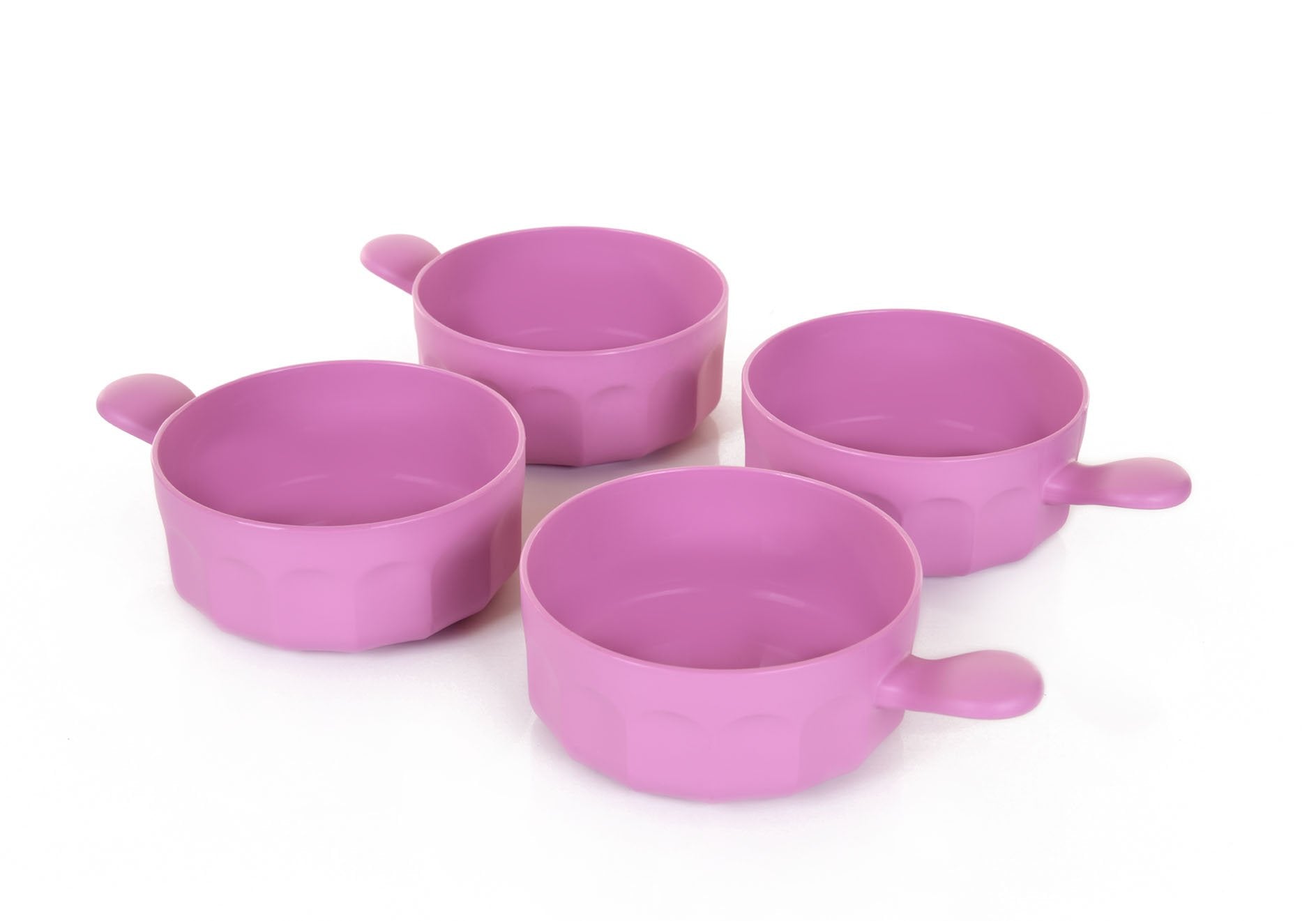 Mintra Home - Bol en Plastique Incassable - Bol avec une poignée 540 ml (Lot de 4) - Mintra France