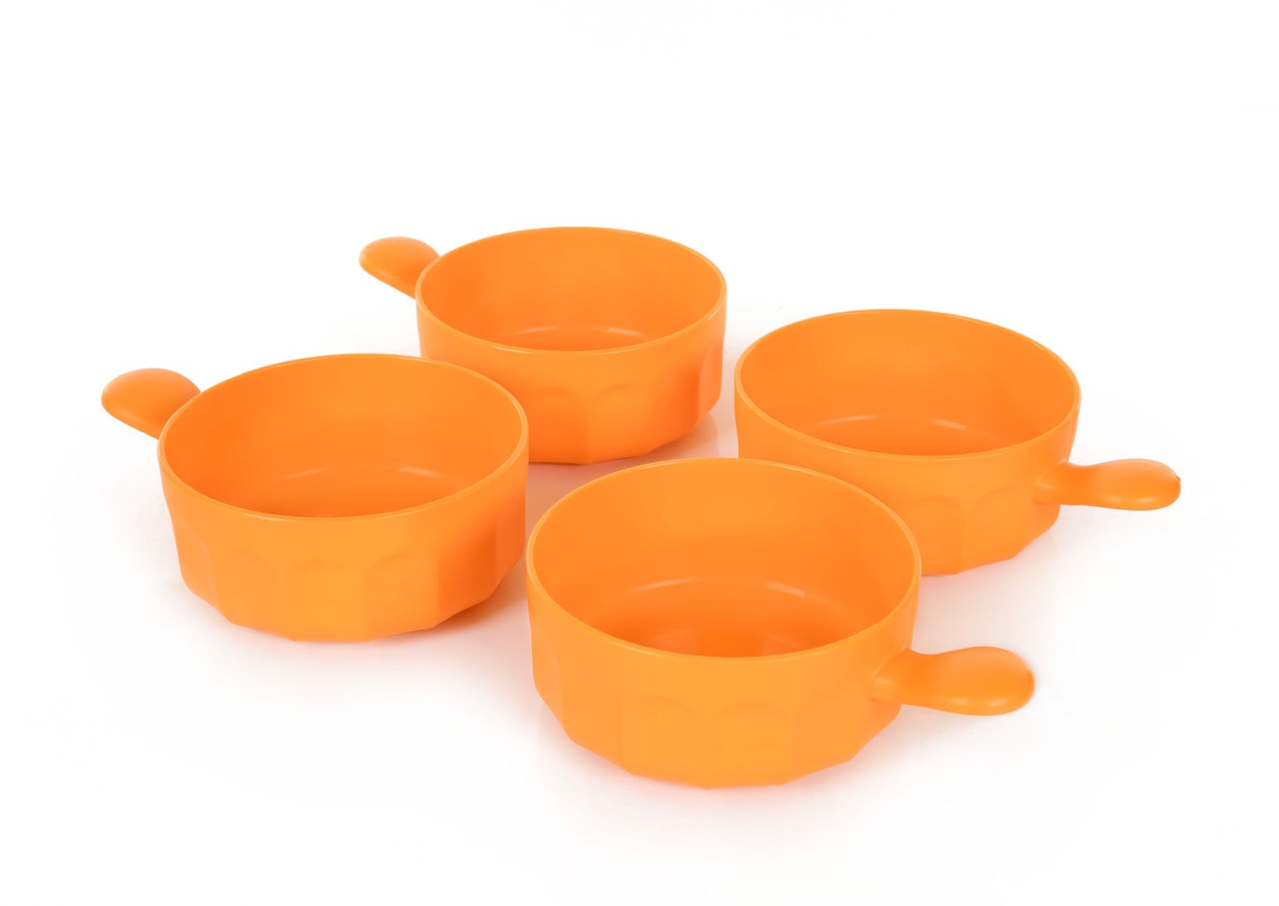 Mintra Home - Bol en Plastique Incassable - Bol avec une poignée 540 ml (Lot de 4) - Mintra France