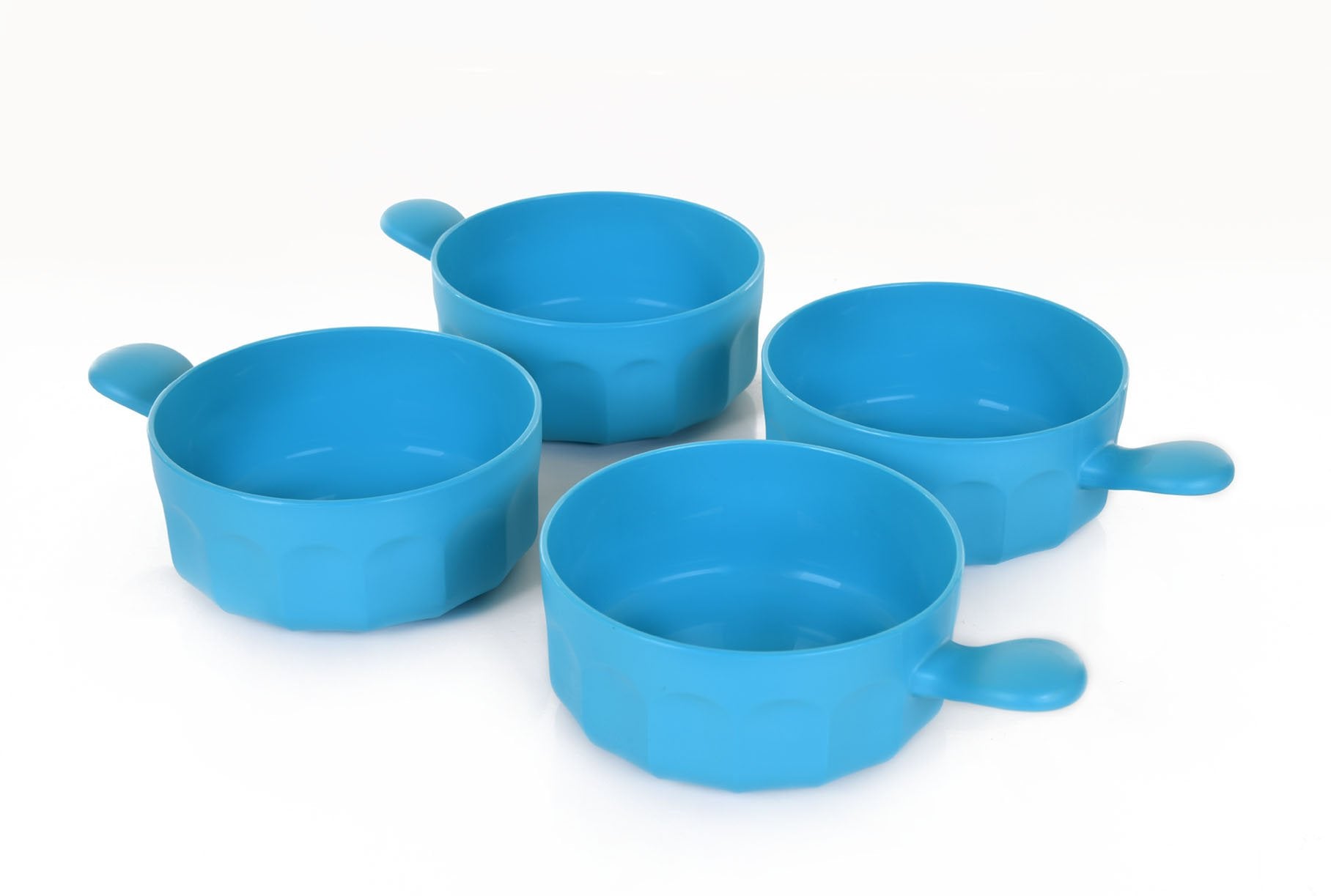 Mintra Home - Bol en Plastique Incassable - Bol avec une poignée 540 ml (Lot de 4) - Mintra France