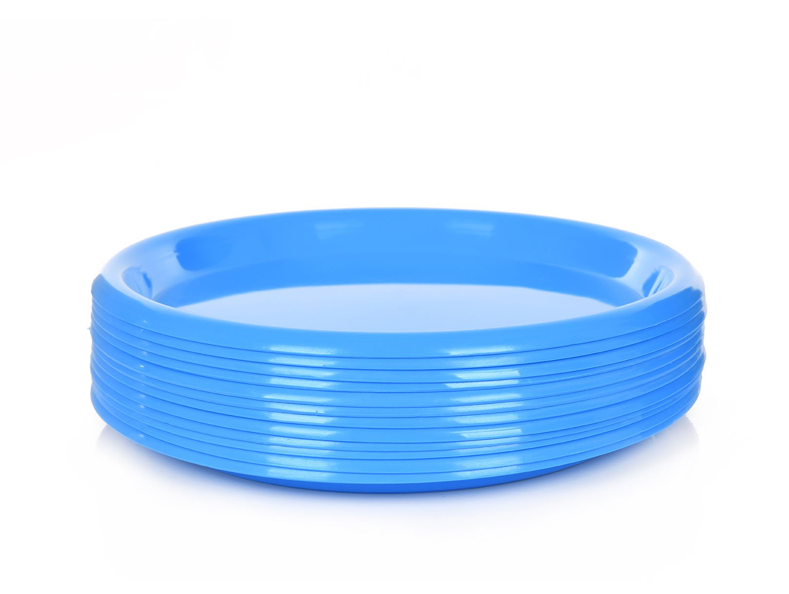 Mintra Home - Assiettes en Plastique - Grand 21.5cm (Lot de 12) - Mintra France