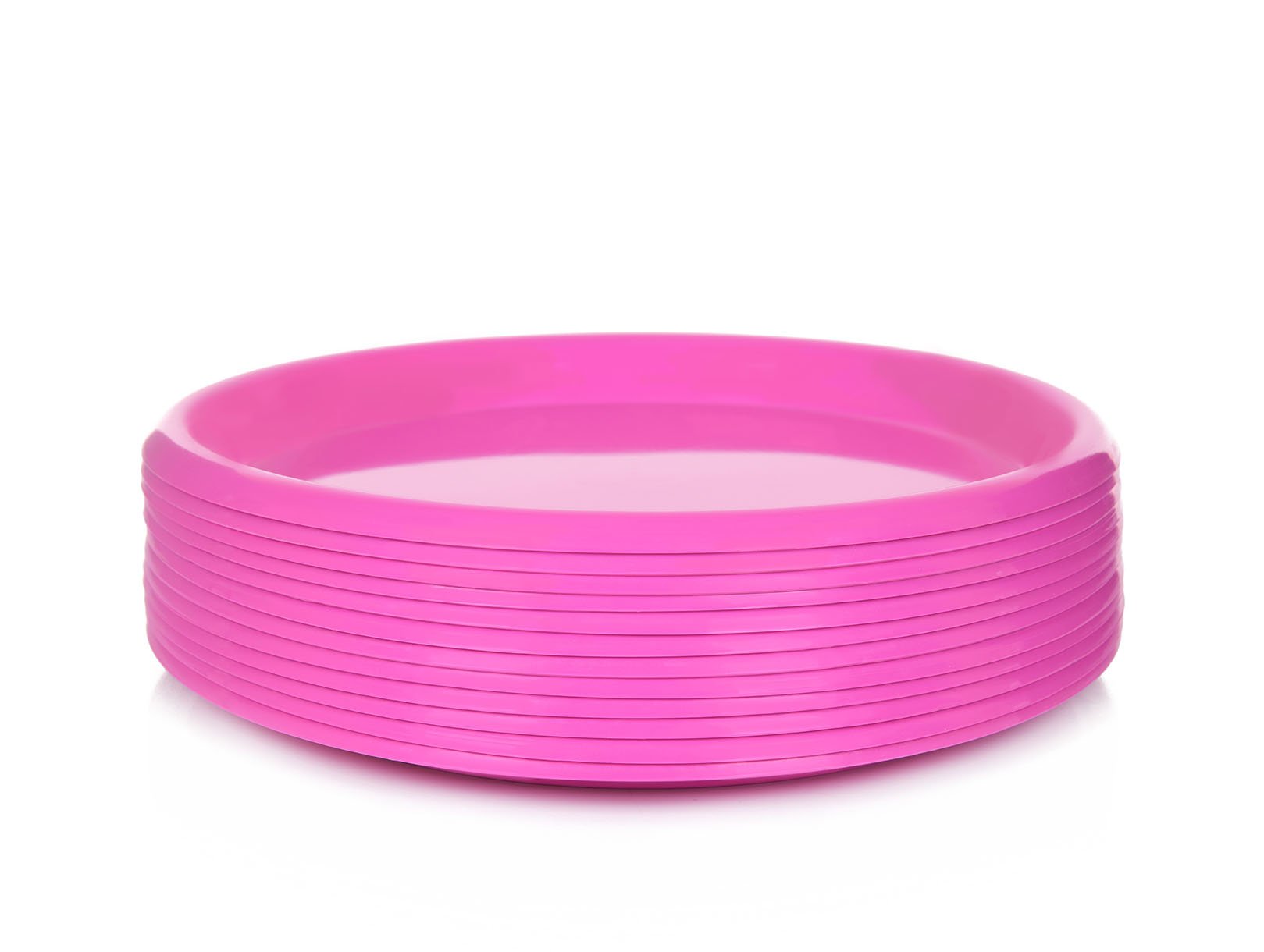 Mintra Home - Assiettes en Plastique - Grand 21.5cm (Lot de 12) - Mintra France