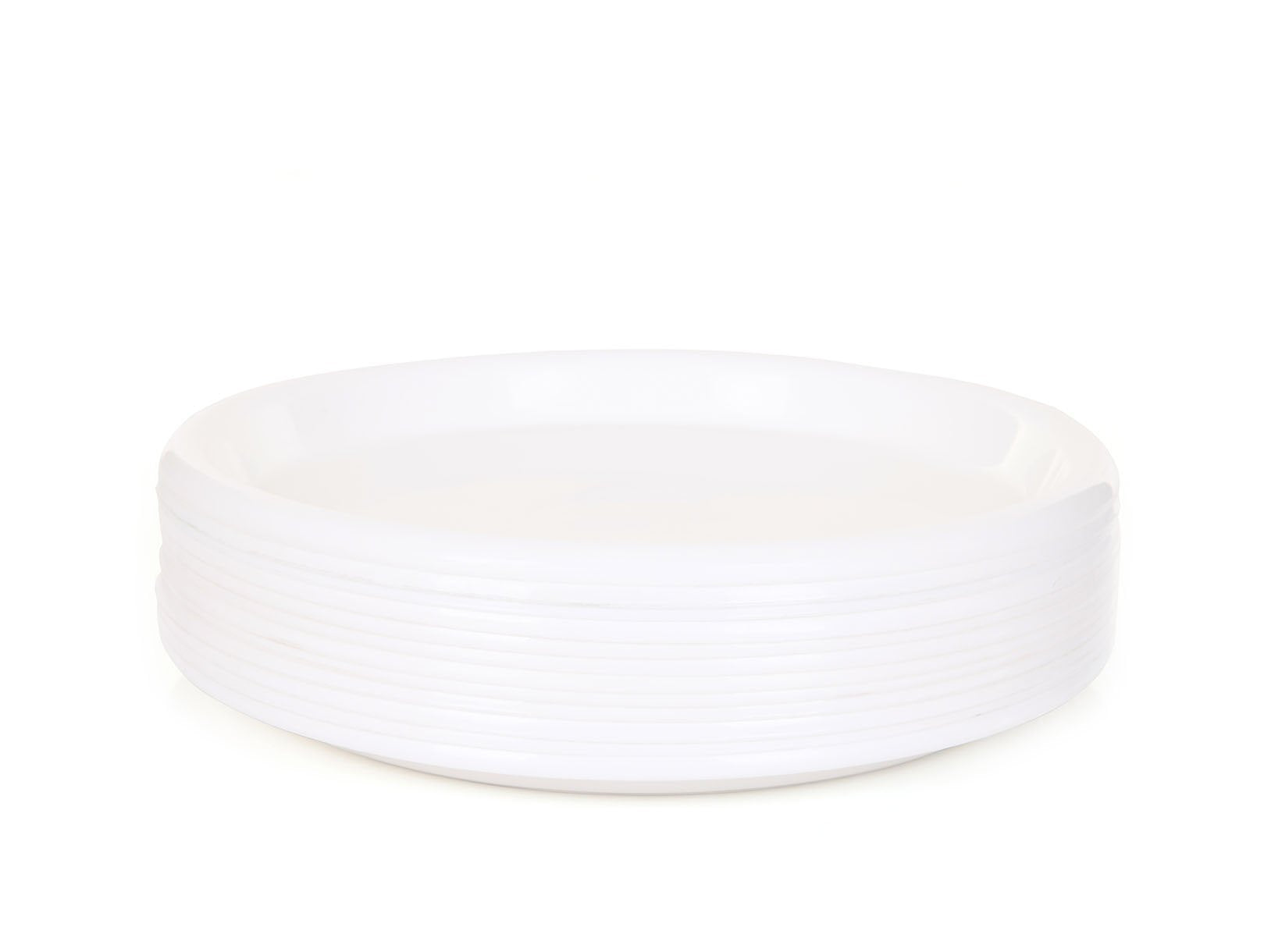 Mintra Home - Assiettes en Plastique - Grand 21.5cm (Lot de 12) - Mintra France