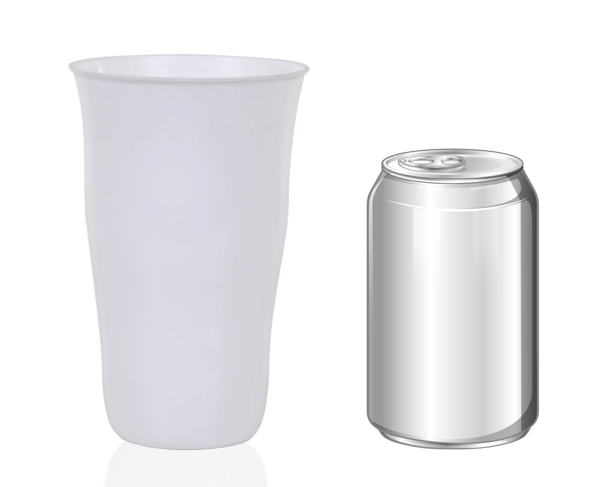 Gobelet réutilisable en plastique 650ml (Lot de 6)