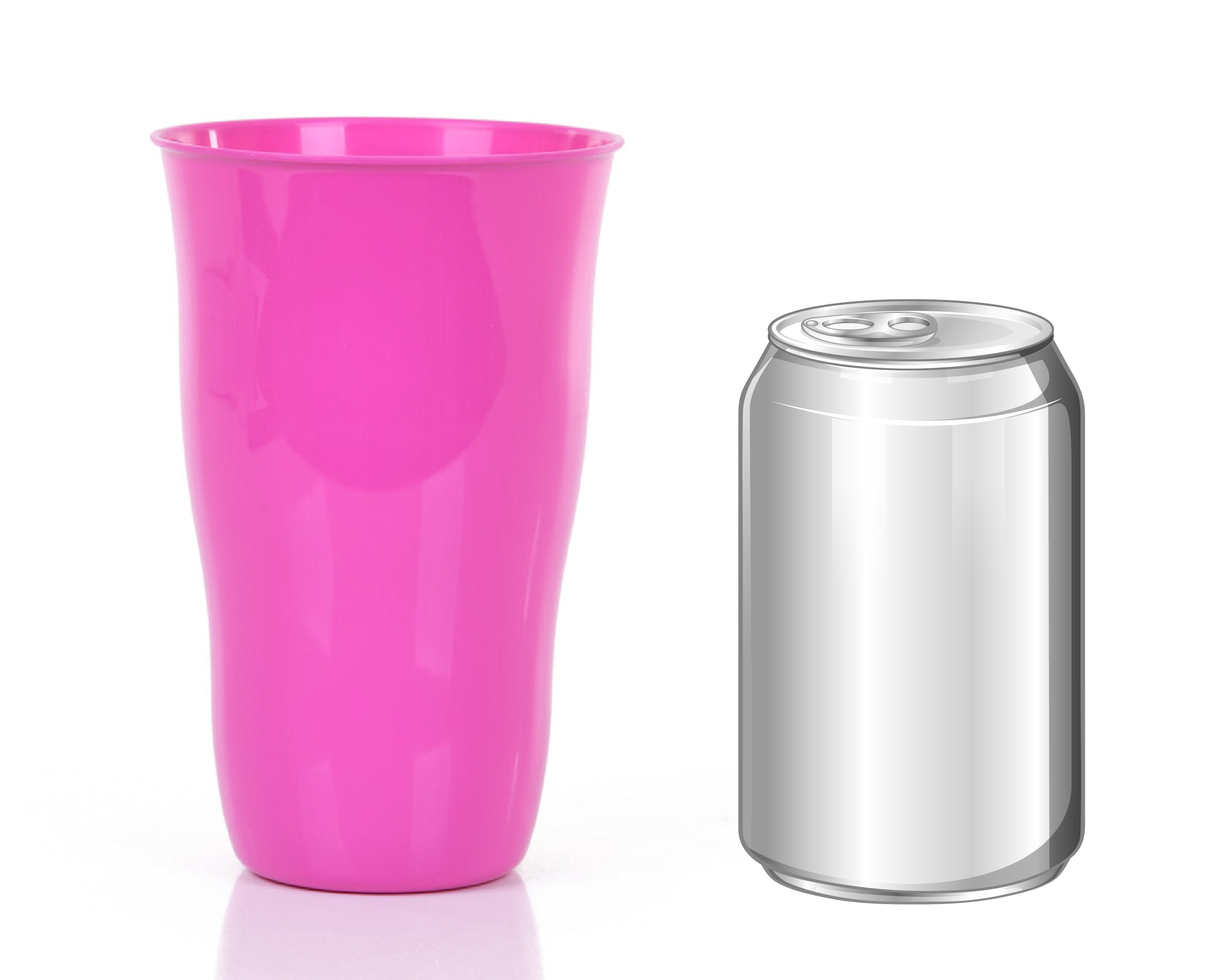 Gobelet réutilisable en plastique 650ml (Lot de 6)