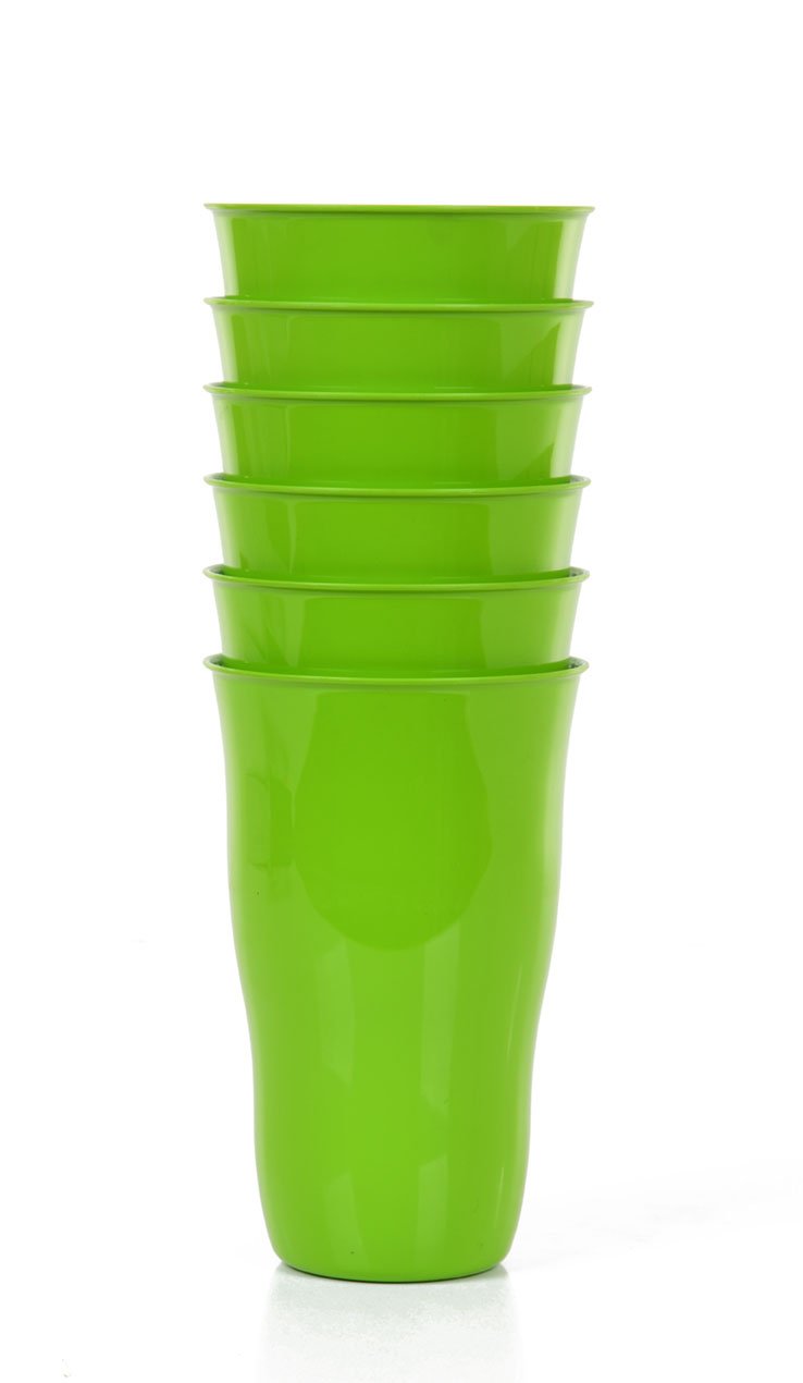 Gobelet réutilisable en plastique 650ml (Lot de 6)