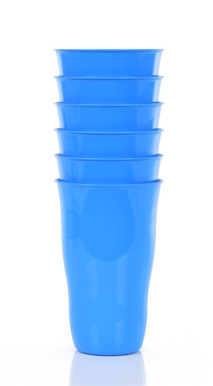Gobelet réutilisable en plastique 650ml (Lot de 6)