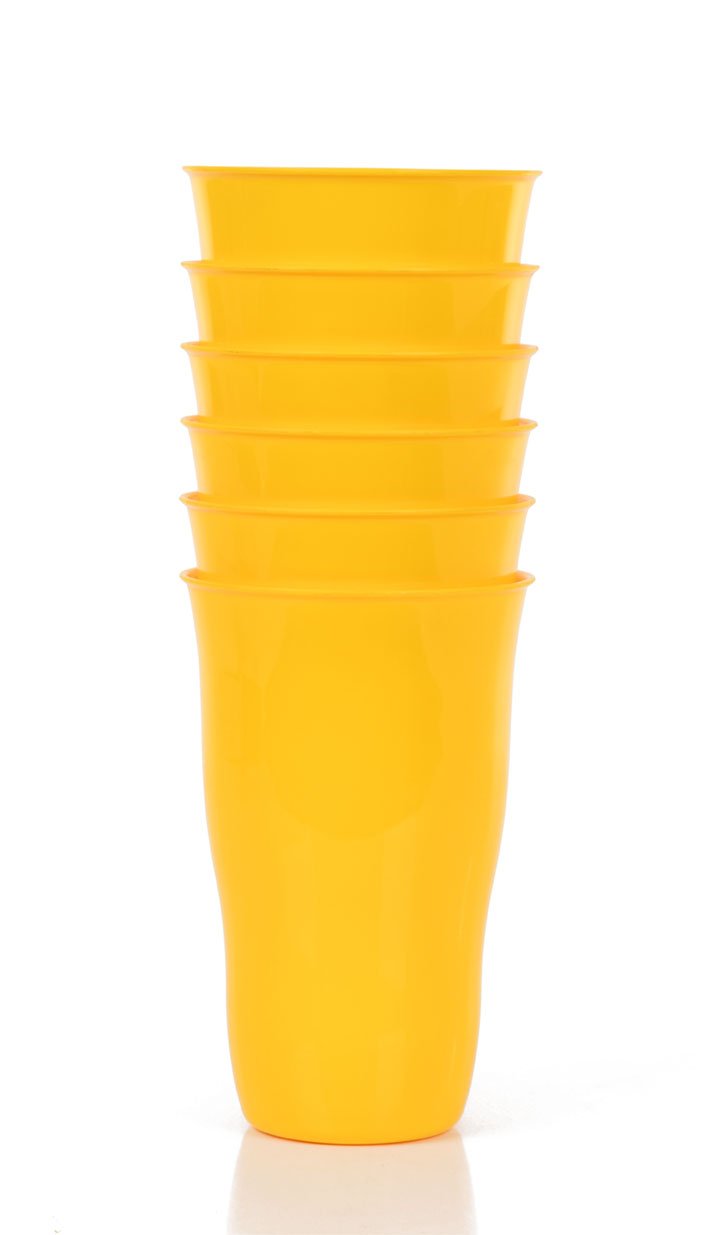 Gobelet réutilisable en plastique 650ml (Lot de 6)