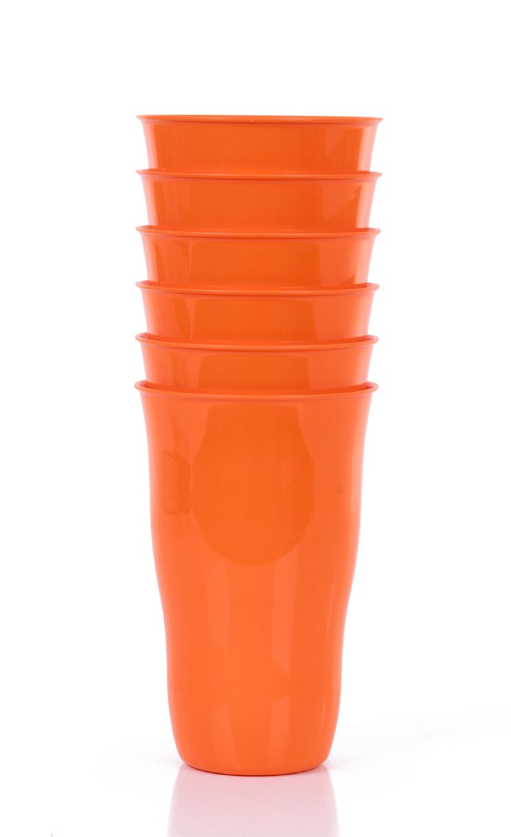 Gobelet réutilisable en plastique 650ml (Lot de 6)