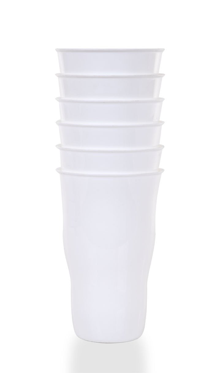 Gobelet réutilisable en plastique 650ml (Lot de 6)