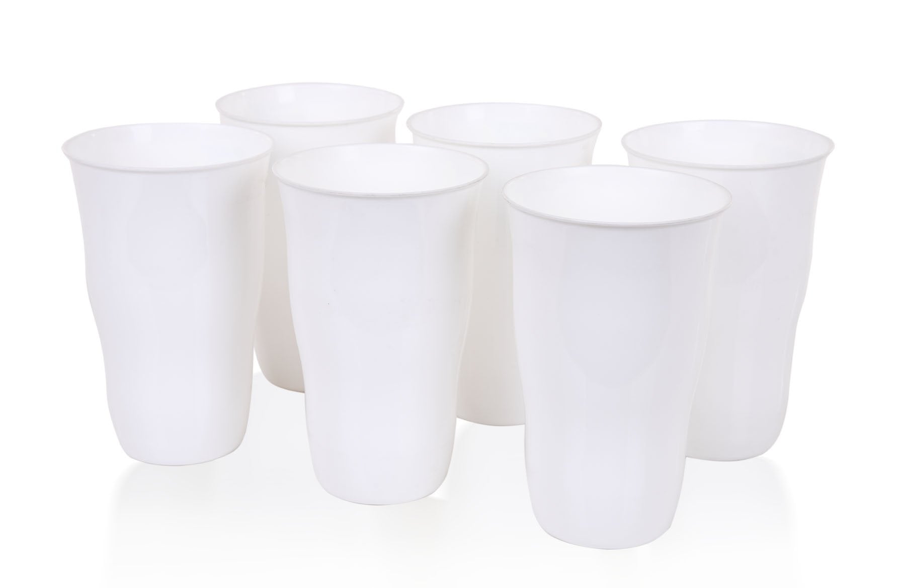 Gobelet réutilisable en plastique 650ml (Lot de 6)