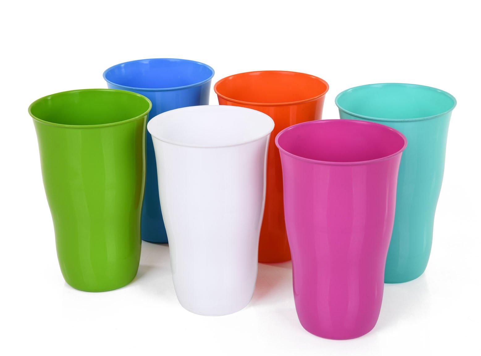 Gobelet réutilisable en plastique 650ml (Lot de 6)