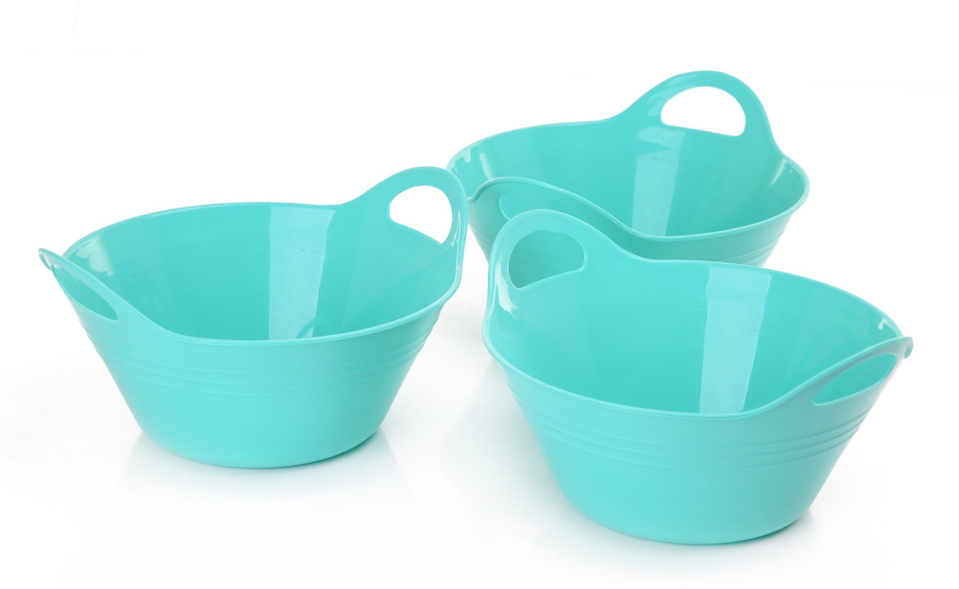Mintra Home - Bol en Plastique avec poignées, Lot de 3 (petit, 970 ml) - Mintra France