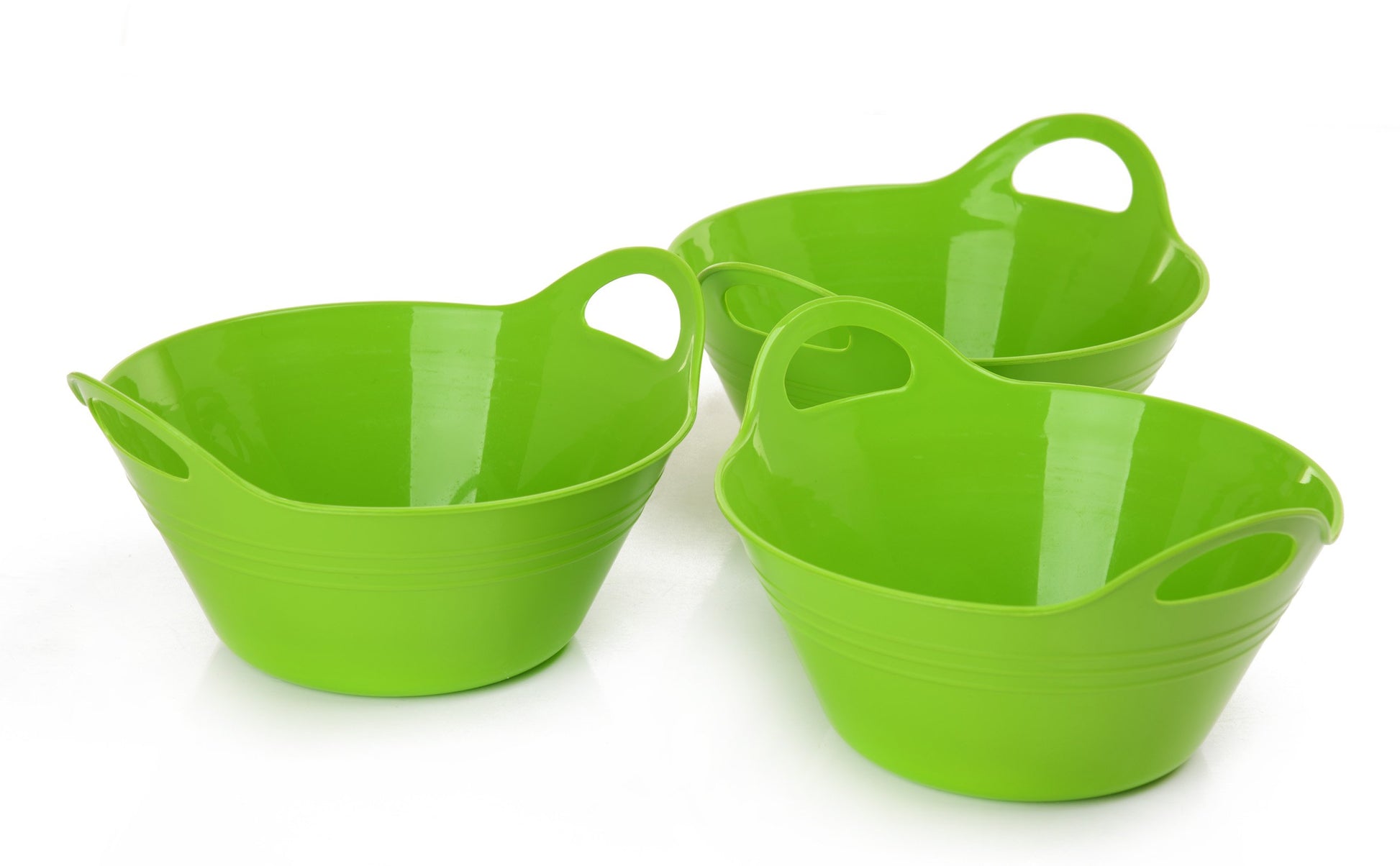 Mintra Home - Bol en Plastique avec poignées, Lot de 3 (petit, 970 ml) - Mintra France