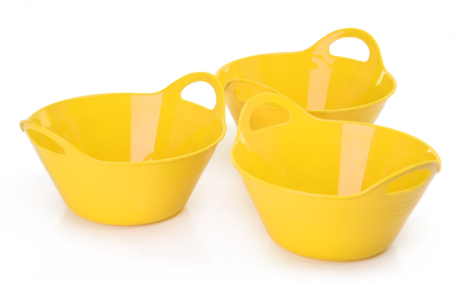Mintra Home - Bol en Plastique avec poignées, Lot de 3 (petit, 970 ml) - Mintra France