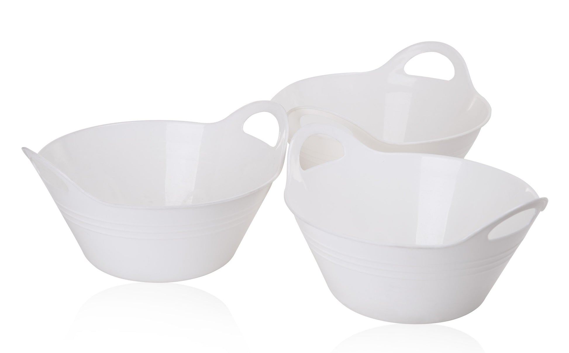 Mintra Home - Bol en Plastique avec poignées, Lot de 3 (petit, 970 ml) - Mintra France