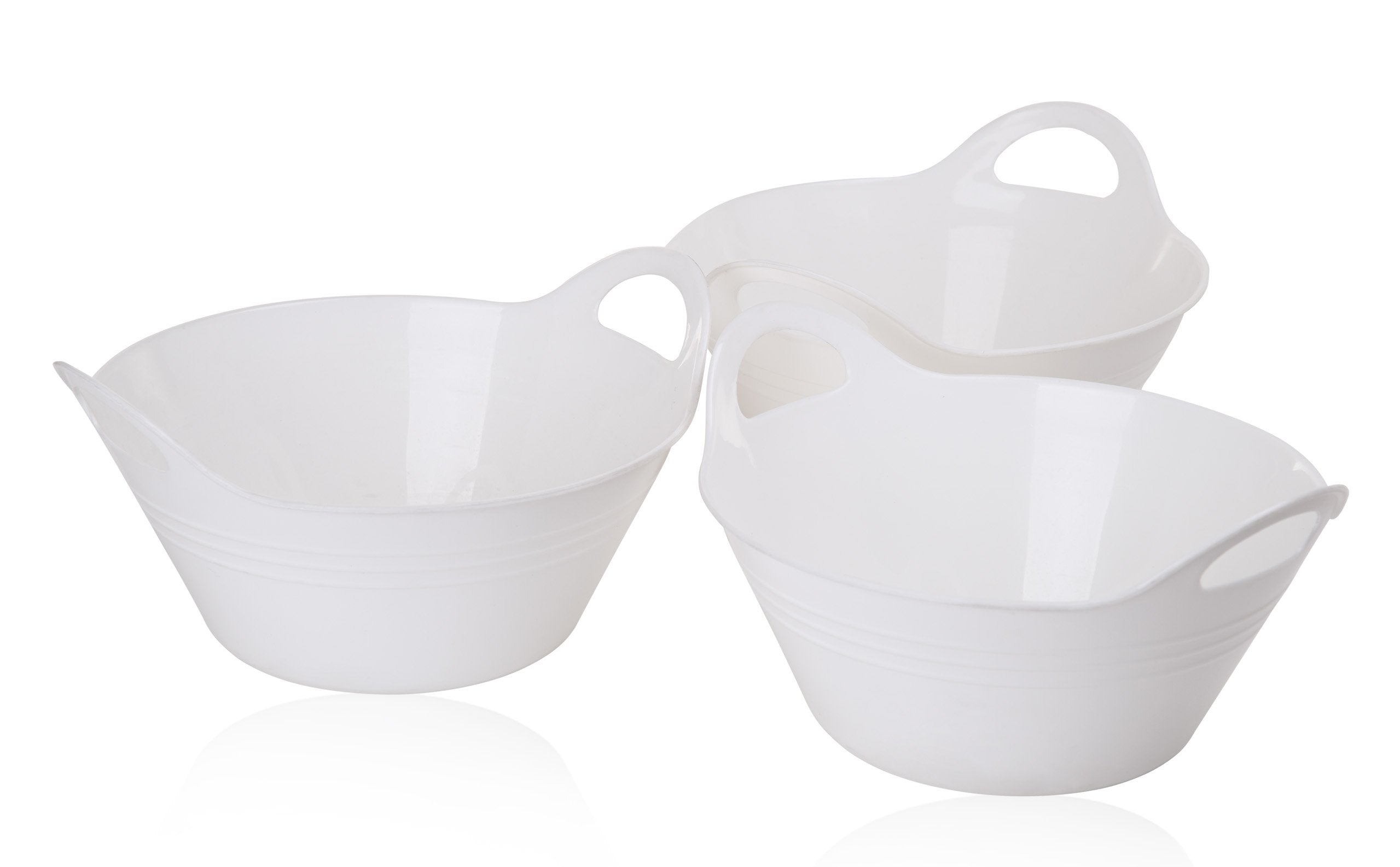 Mintra Home - Bol en Plastique avec poignées, Lot de 3 (petit, 970 ml) - Mintra France