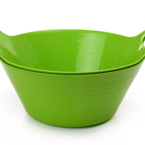 Mintra Home-Bol en Plastique avec Poignées (Lots de 2, Grand, 4.5l) - Mintra France