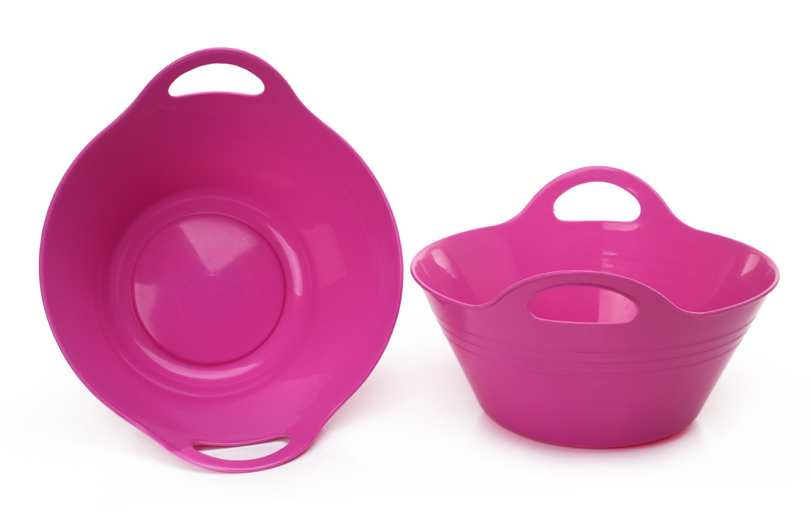 Bol en Plastique avec Poignées, (Lots de 2, Medium, 2.5L)