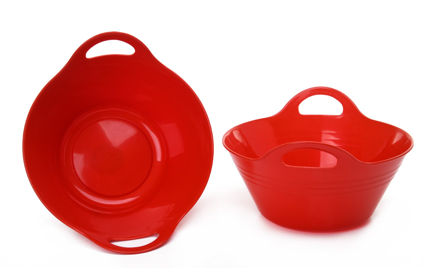 Bol en Plastique avec Poignées, (Lots de 2, Medium, 2.5L)