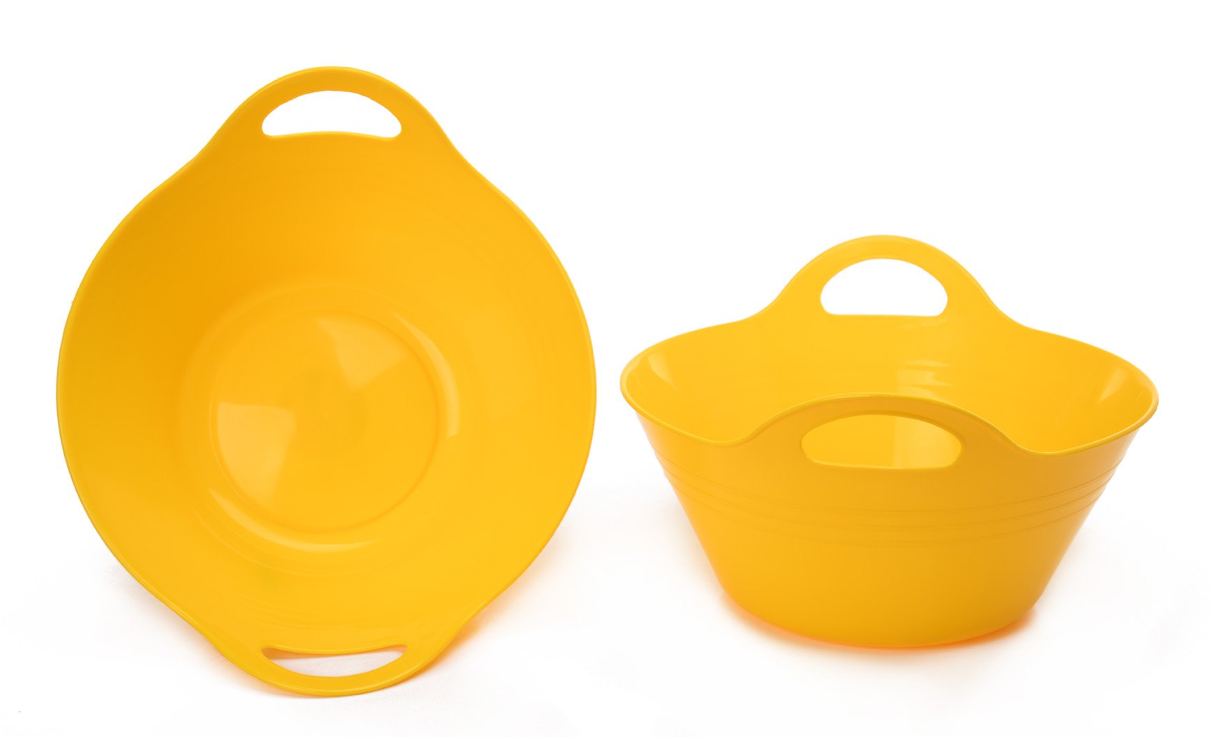 Bol en Plastique avec Poignées, (Lots de 2, Medium, 2.5L)