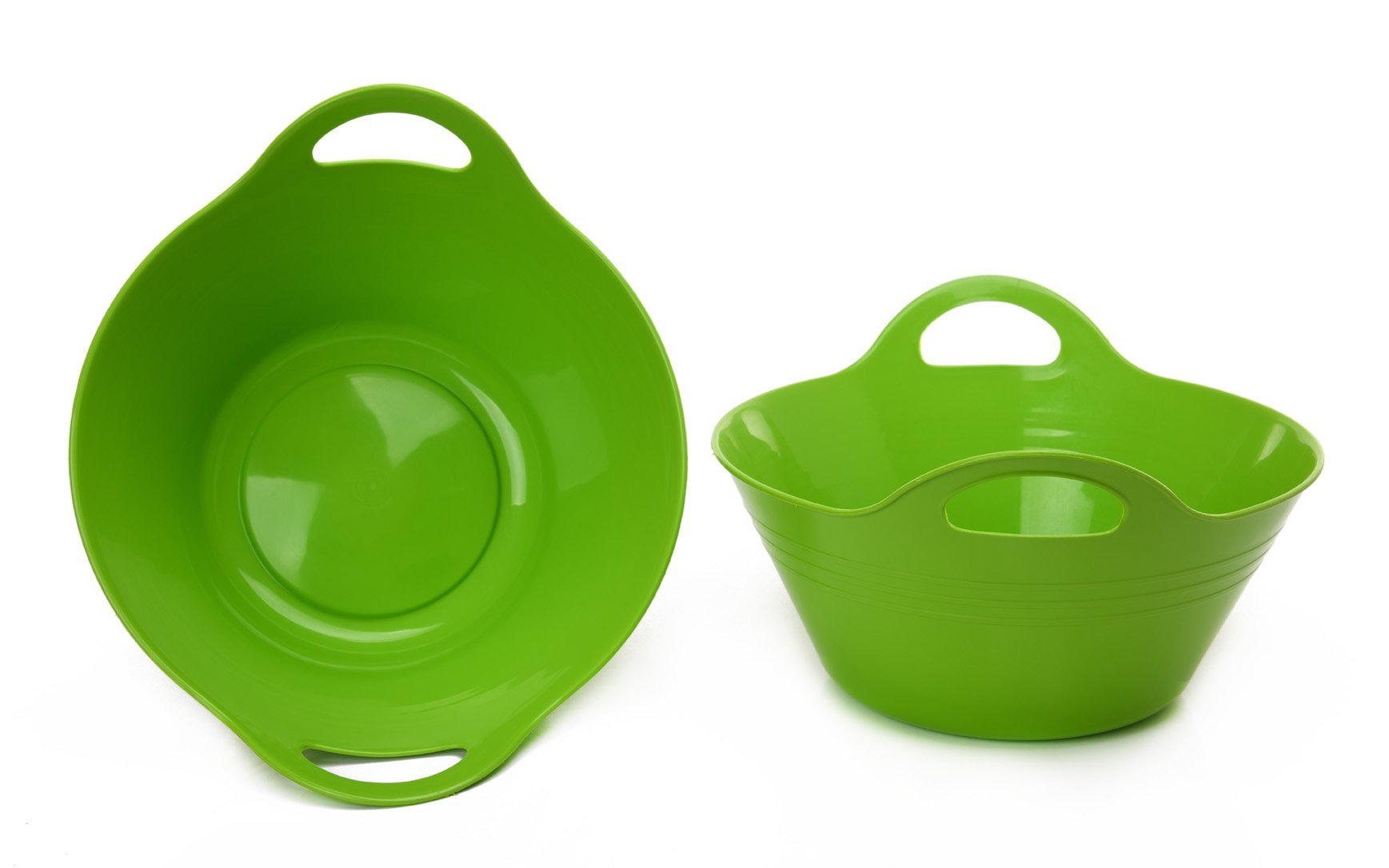 Bol en Plastique avec Poignées, (Lots de 2, Medium, 2.5L)