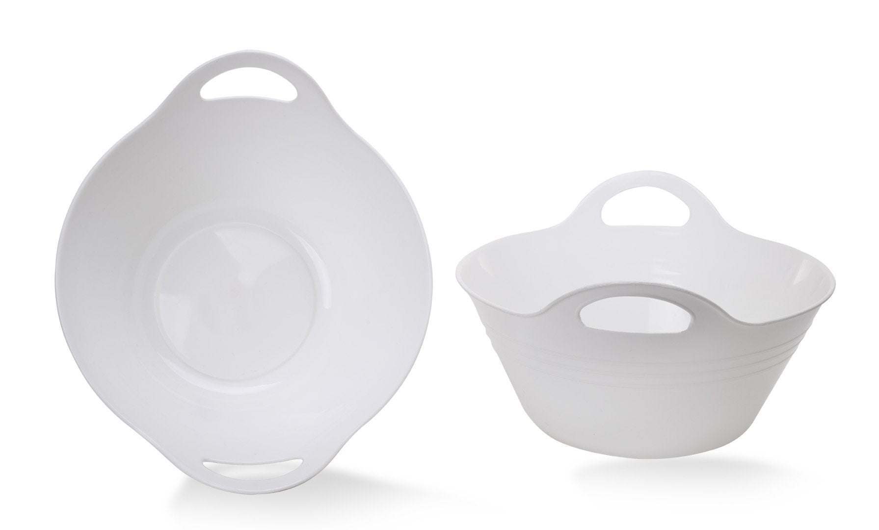 Bol en Plastique avec Poignées, (Lots de 2, Medium, 2.5L)