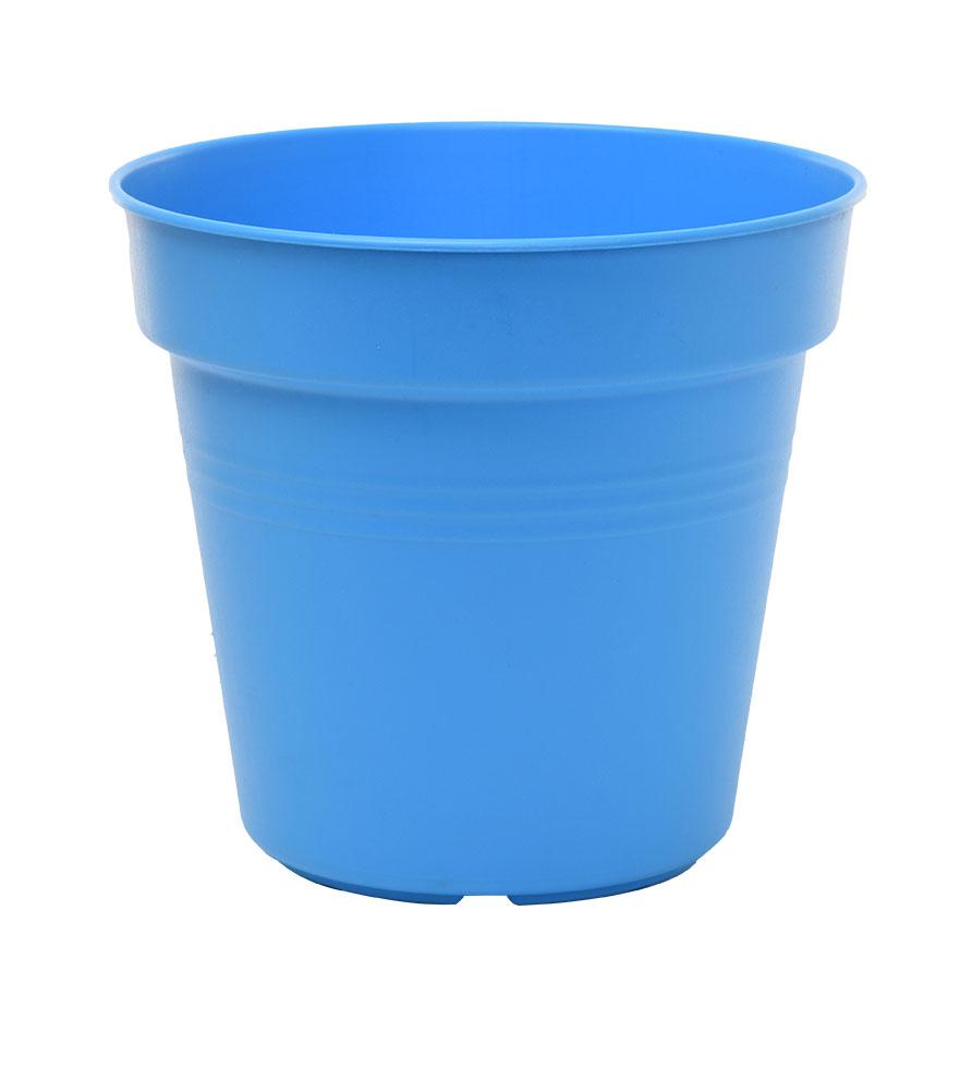 Pots de Jardin Rond avec plat circulaire (19 Cm, Lot de 4)