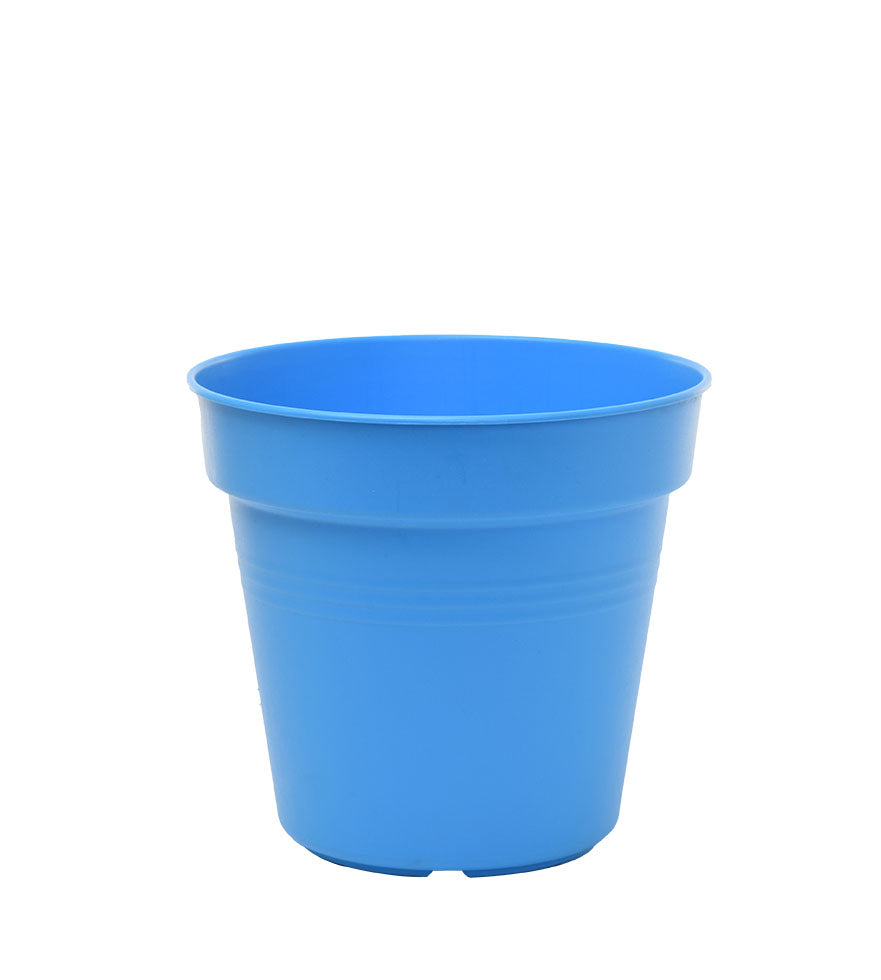 Pots de Jardin Rond avec plat circulaire (15cm, Lot de 4)