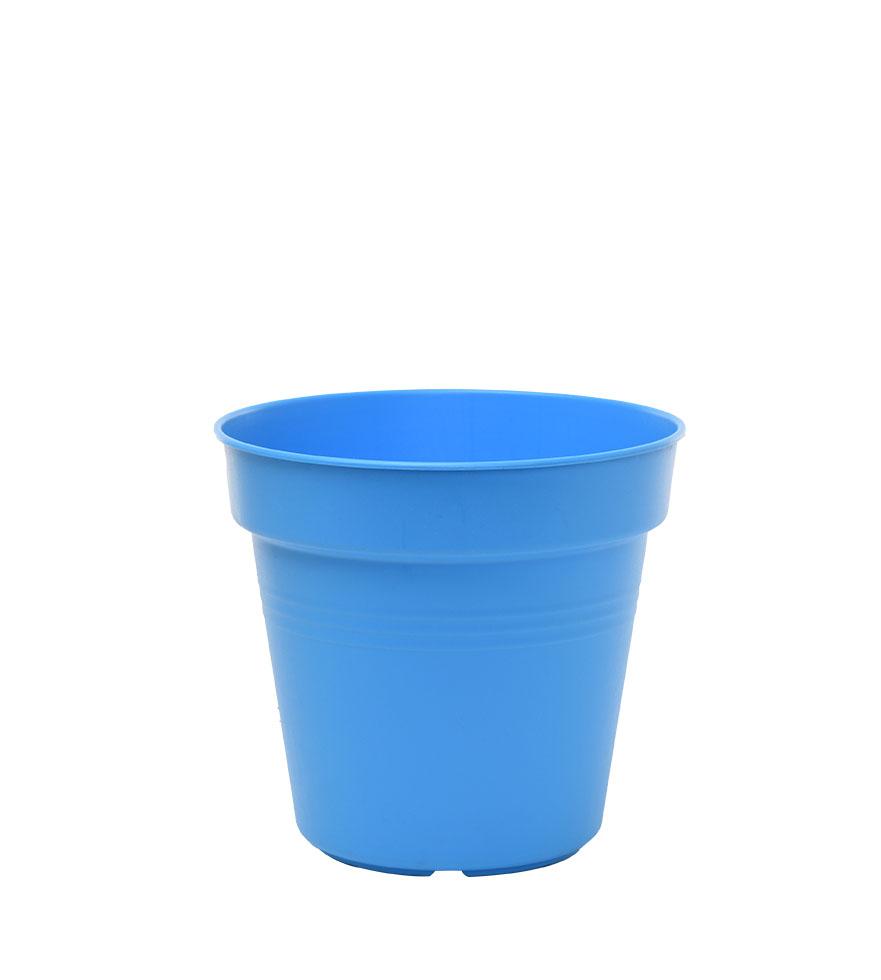 Pots de Jardin Rond avec plat circulaire (13cm, Lot de 4)
