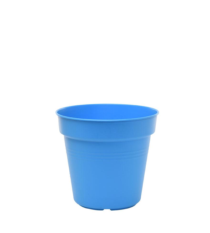 Pots de Jardin Rond avec plat circulaire (11cm, Lot de 4)