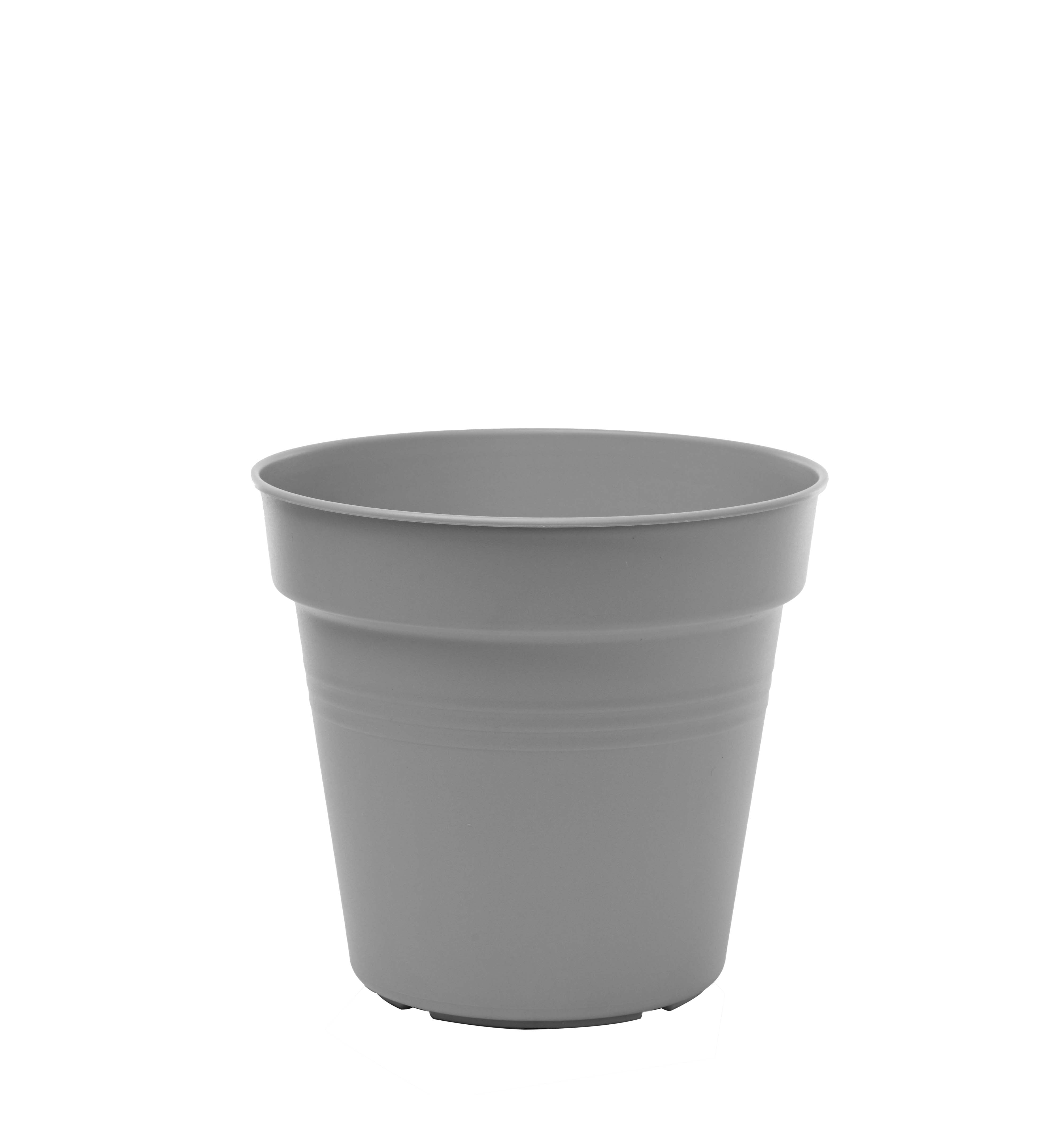 Pots de Jardin Rond avec plat circulaire (15cm, Lot de 4)
