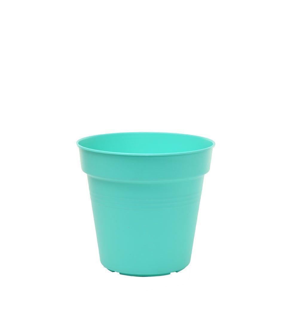 Pots de Jardin Rond avec plat circulaire (13cm, Lot de 4)