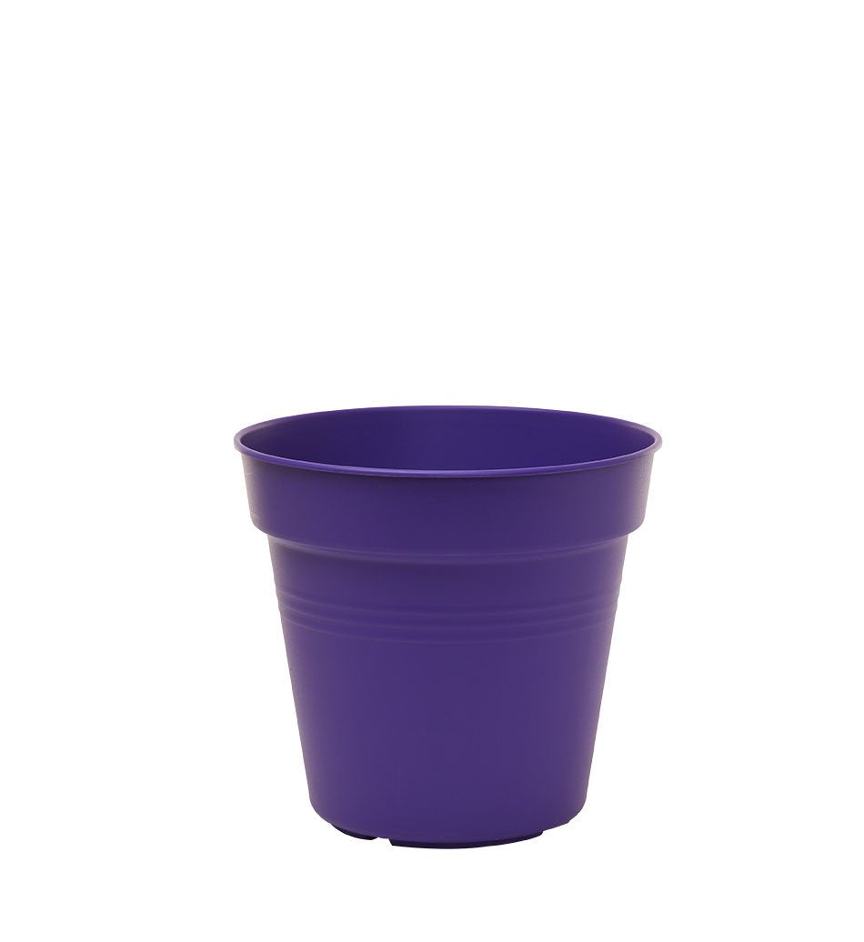 Pots de Jardin Rond avec plat circulaire (13cm, Lot de 4)