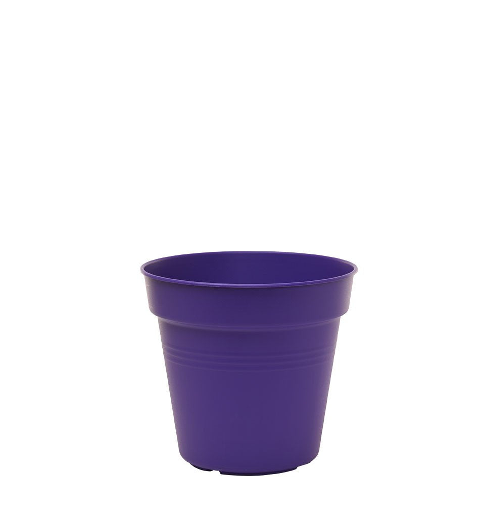 Pots de Jardin Rond avec plat circulaire (11cm, Lot de 4)