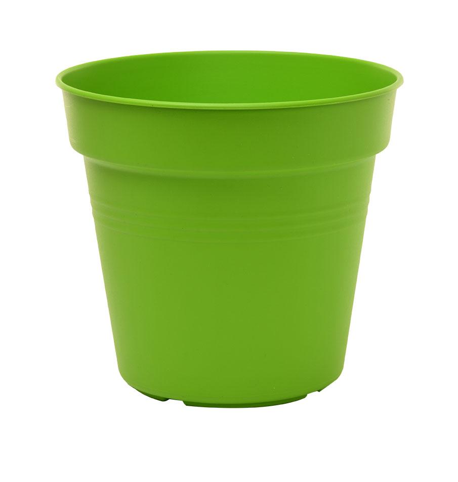 Pots de Jardin Rond avec plat circulaire (19 Cm, Lot de 4)