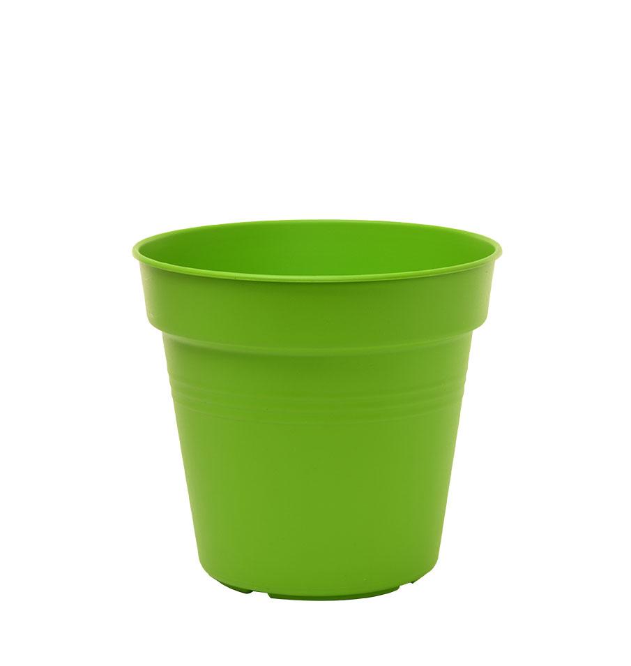 Pots de Jardin Rond avec plat circulaire (17cm, Lot de 4)