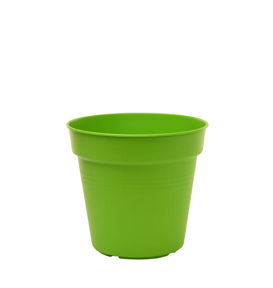 Pots de Jardin Rond avec plat circulaire (13cm, Lot de 4)