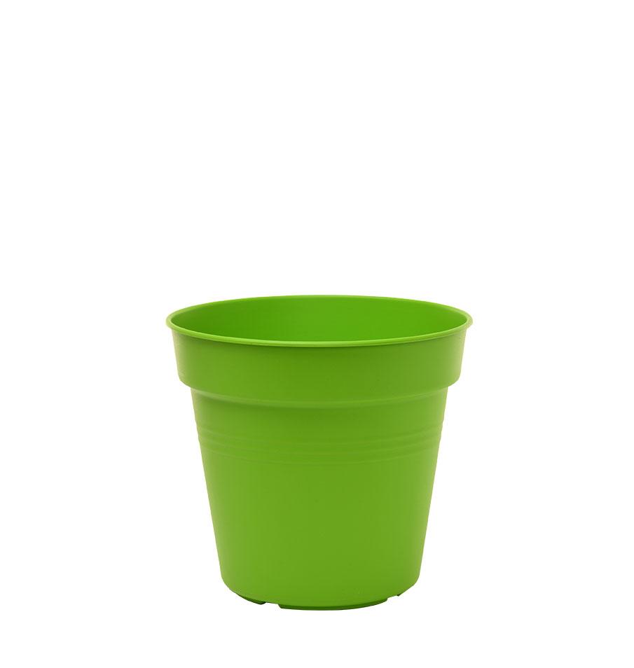 Pots de Jardin Rond avec plat circulaire (11cm, Lot de 4)