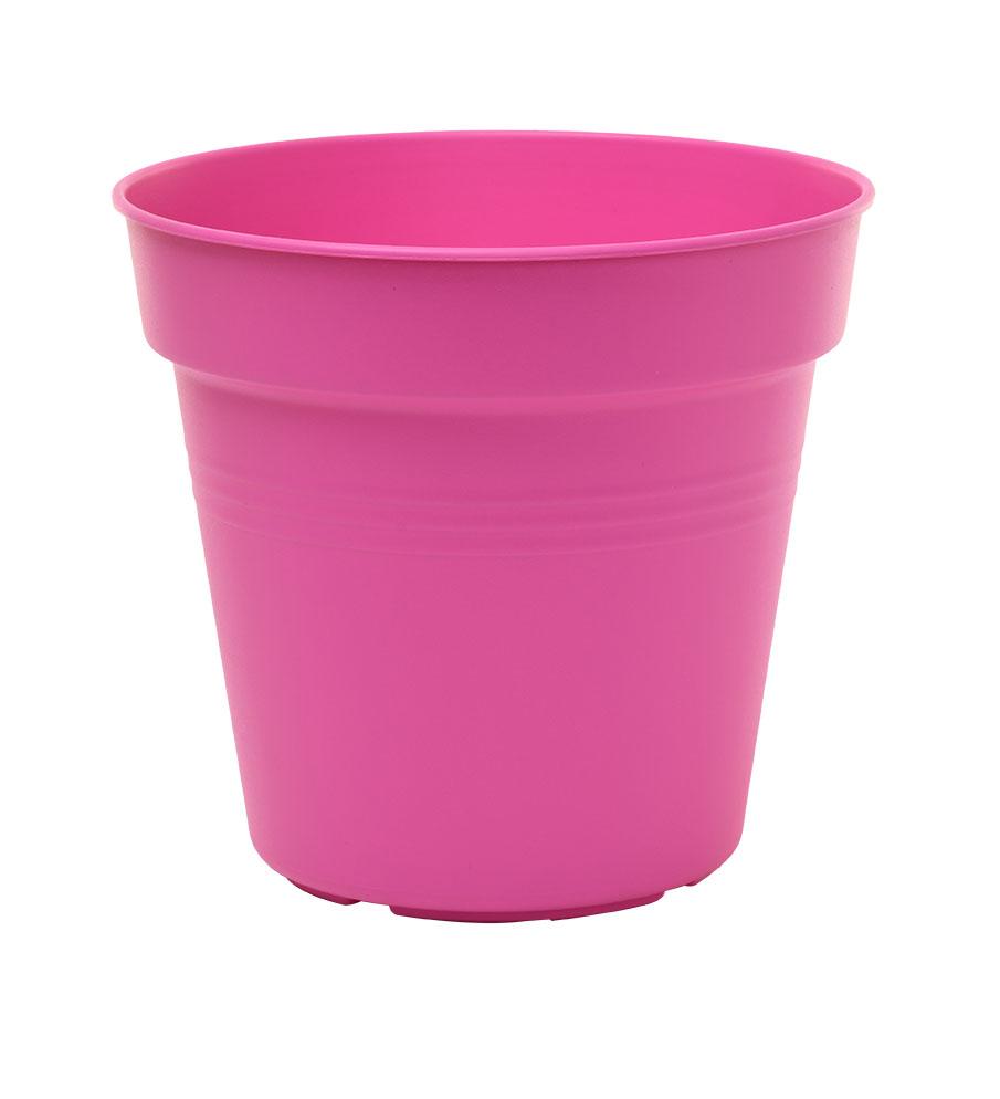 Pots de Jardin Rond avec plat circulaire (19 Cm, Lot de 4)