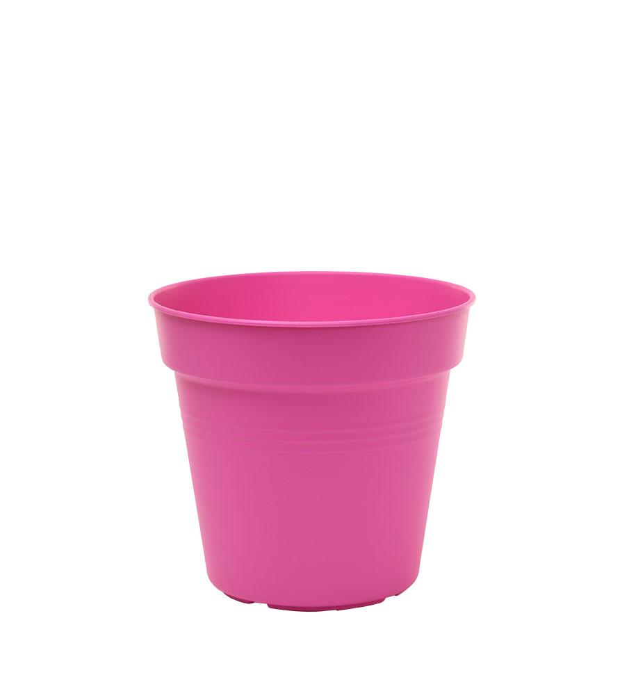 Pots de Jardin Rond avec plat circulaire (13cm, Lot de 4)