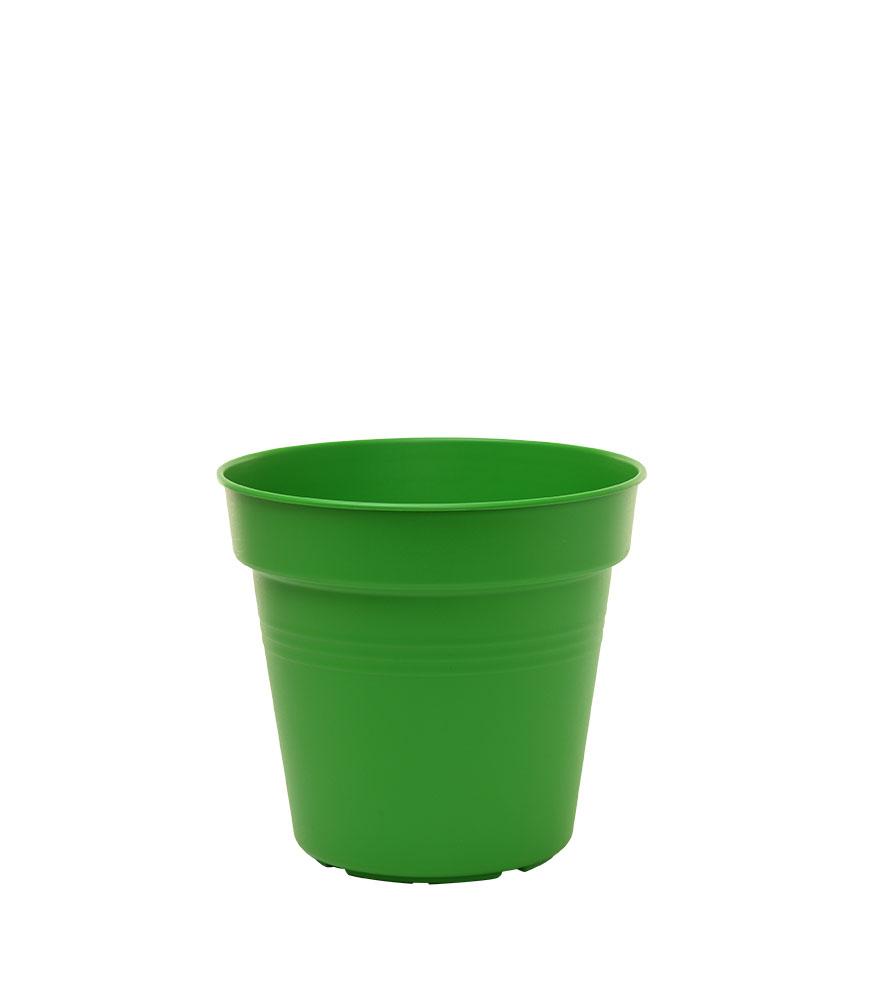 Pots de Jardin Rond avec plat circulaire (11cm, Lot de 4)