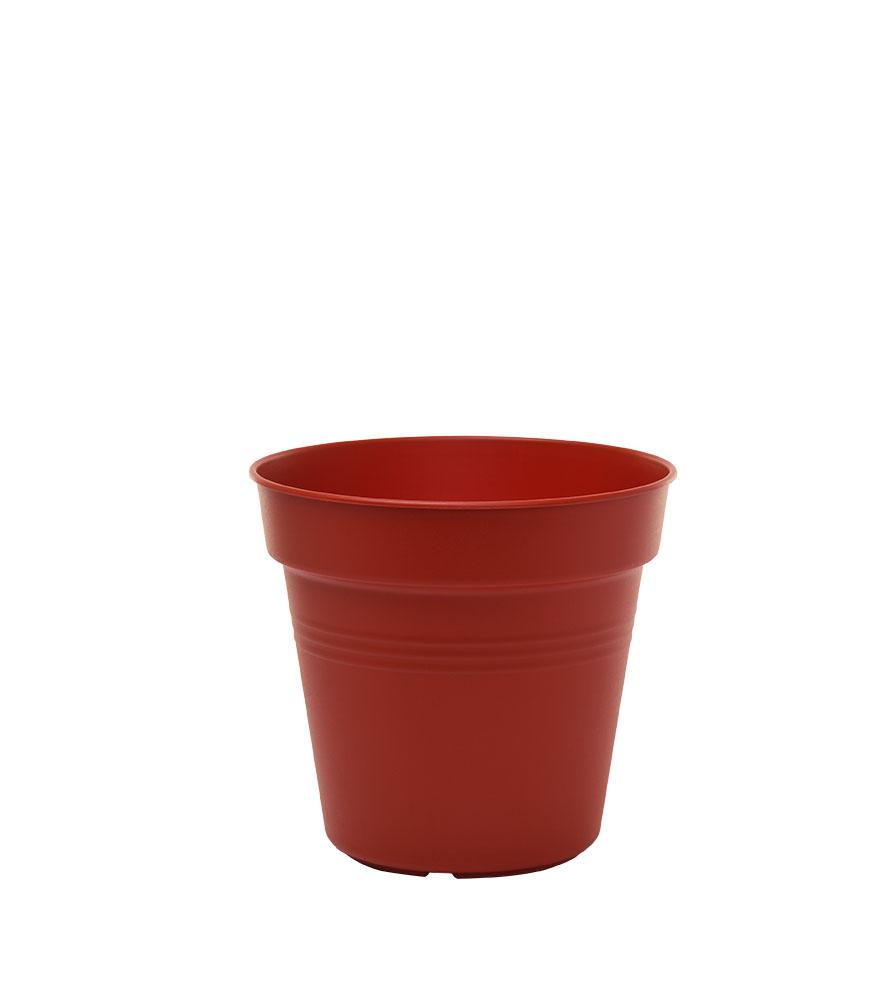 Pots de Jardin Rond avec plat circulaire (11cm, Lot de 4)