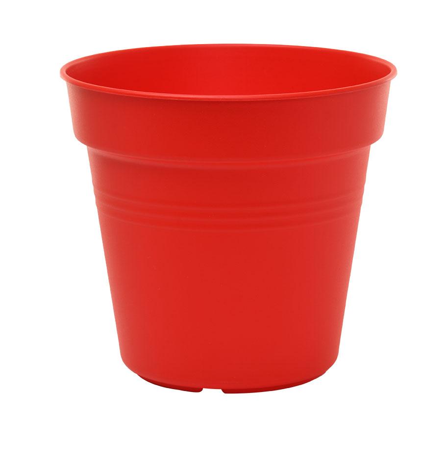 Pots de Jardin Rond avec plat circulaire (19 Cm, Lot de 4)
