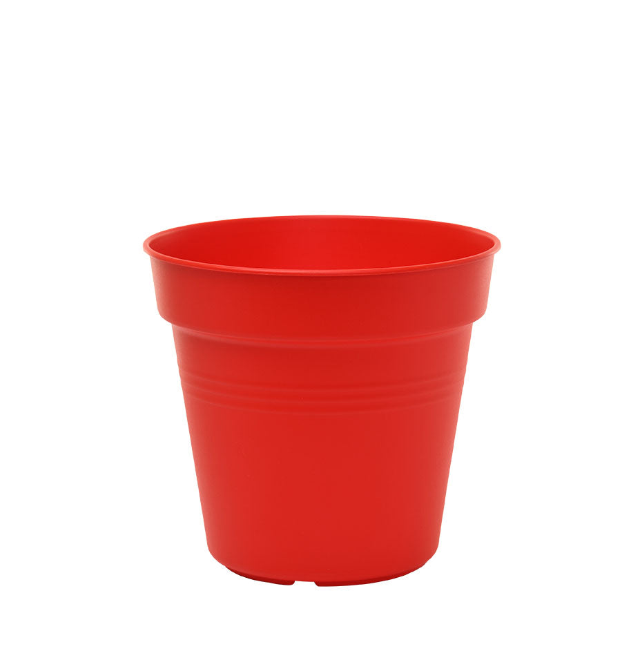 Pots de Jardin Rond avec plat circulaire (15cm, Lot de 4)