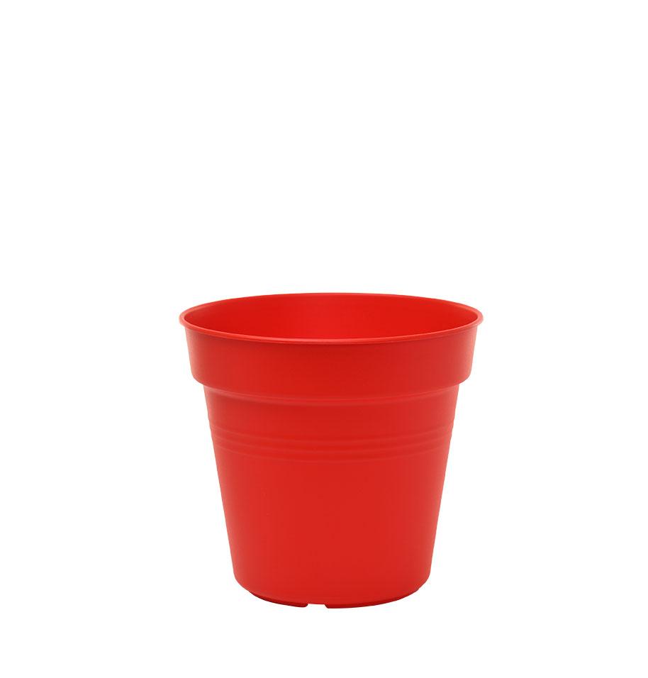 Pots de Jardin Rond avec plat circulaire (11cm, Lot de 4)