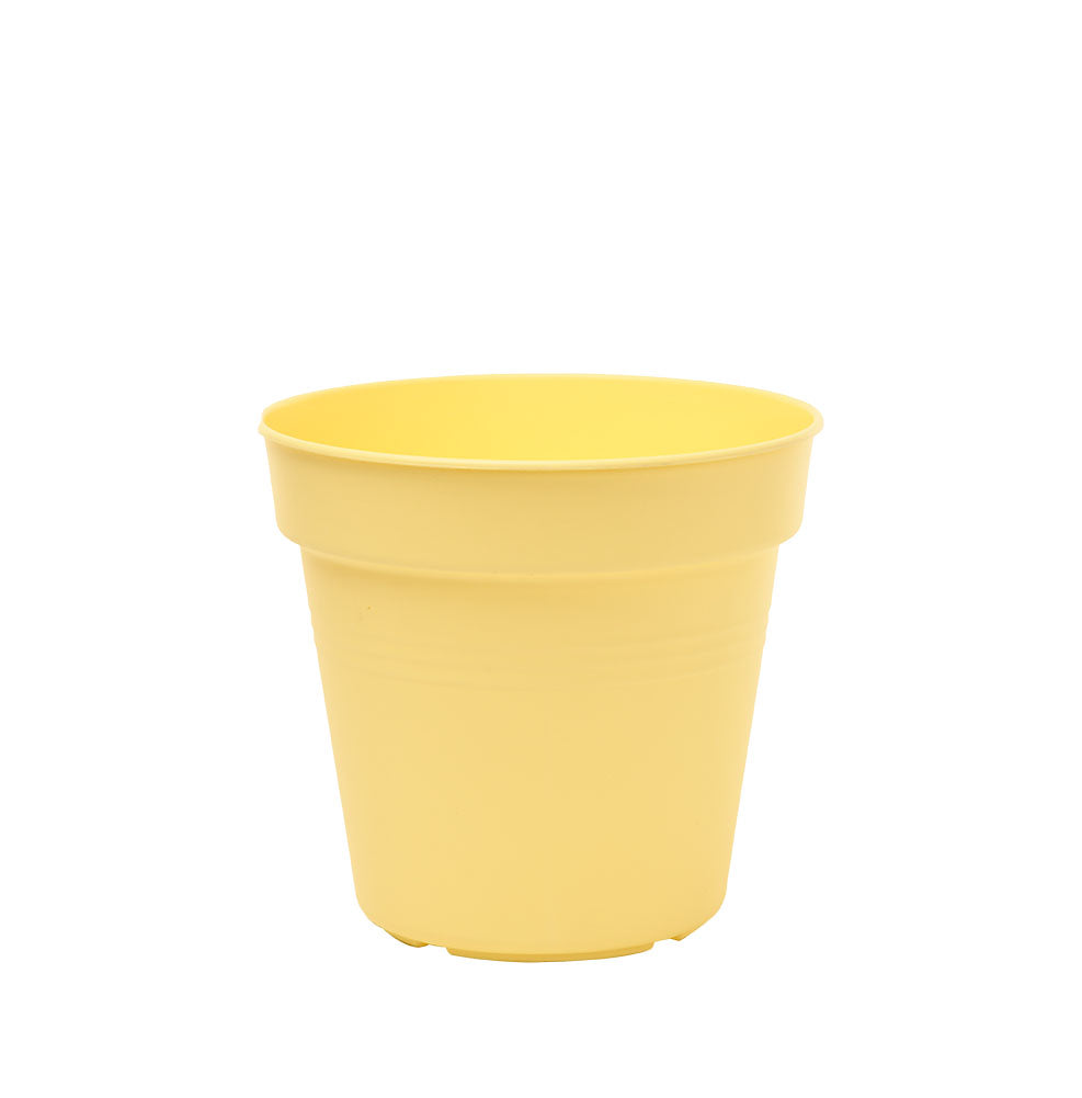 Pots de Jardin Rond avec plat circulaire (15cm, Lot de 4)